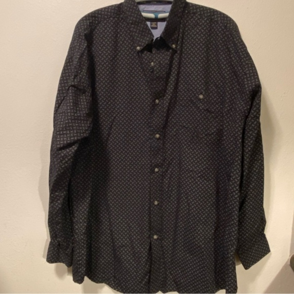 Wrangler Jean Company 20X Mens Button Down Long Sleeve BushPopper Mens Shirt XXL